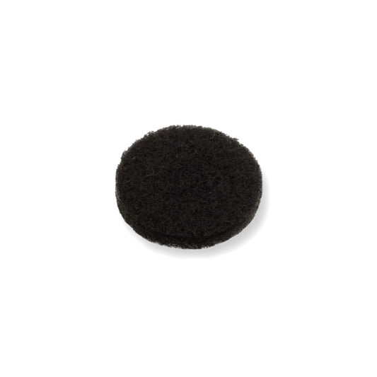 Felt Pads - Dark Brown Self Adhesive Stick on Felt - Round 30mm Diameter - Made in Germany