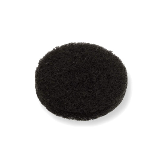 Felt Pads - Dark Brown Self Adhesive Stick on Felt - Round 50mm Diameter - Made in Germany