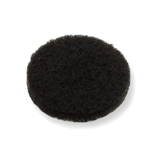 Felt Pads - Dark Brown Self Adhesive Stick on Felt - Round 60mm Diameter - Made in Germany