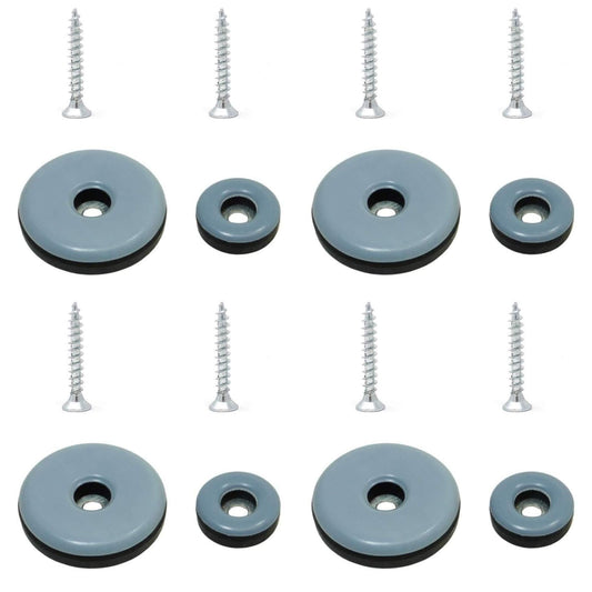 Screw-On Teflon Furniture Glides | 19mm, 22mm, 25mm, 30mm, 38mm, 50mm, 60mm | Keay Vital Parts